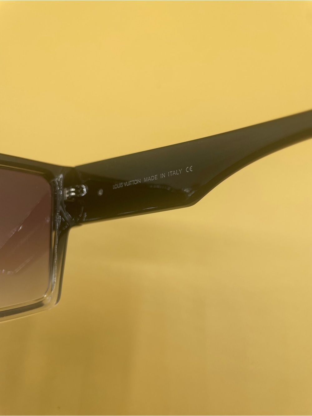 Louis Vuitton Men's Black-to-Clear Shield Sunglasses - Picture 4 of 5